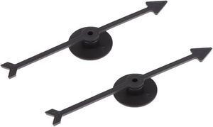 lot 4152 image: Kryoflare 2Pcs Spinner Game Set, Plastic Arrow Board Games with Suction Cup, School Party and Family Game Accessories 4 InchesSmall Lightweight Arrows(Black