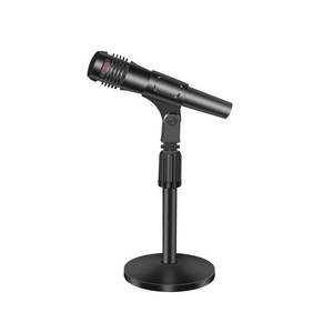lot 4155 image: Small Desk Mic stand, Desktop Microphone Stand Adjustable Steel Table Mic Stand with Microphone Clip for Blue Yeti Snowball 10 Inch-14 Inch