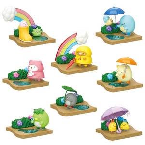 lot 4157 image: Re-Ment Sumikko gurashi Walking on a Rainy Day Blind Box - Includes 1 of 8 Collectible Mini Figurines - Fun and Versatile Decoration