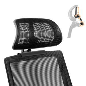 lot 4176 image: The Office Chair Headrest Attachment, Can Adjust The Height, Inclination, and Distance Between The Front and Back.Mesh Headrest is Suitable for Ergonomic Office Chairs(Black)