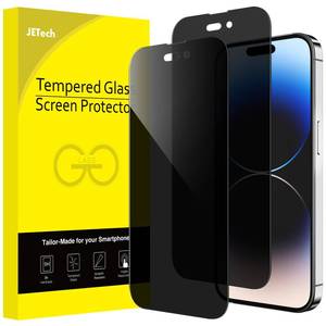 lot 4469 image: JETech Privacy Full Coverage Screen Protector for iPhone 14 Pro Max 6.7-Inch, Anti-Spy Tempered Glass Film, Edge to Edge Protection Case-Friendly, 2-Pack