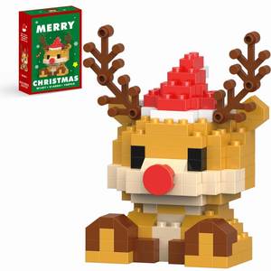 lot 4481 image: HGCYCF Christmas Reindeer Building Blocks Set Compatible with Lego Advent Calendar 2025 Stacking New Toys Holiday Present Box New Year Xmas Gifts for Kids for Boys & Girls and Adults