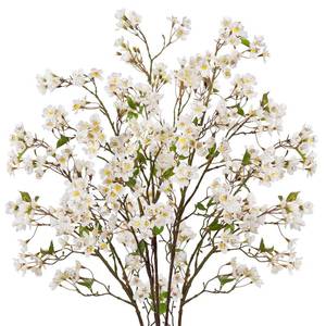 lot 5400 image: DILATATA Artificial Cherry Blossom Flowers 5 Pcs Silk Cherry Blossom Stems 37.4 Inch Long Stems Faux Silk Peach Flowers for Tall Vase Spring Decor Wedding Party Home Table Arrangement - White