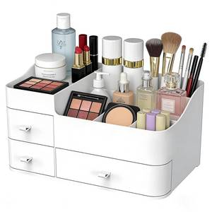 lot 5424 image: Makeup Organizer Tween Girls Gifts,Large Capacity Bathroom Organizer and Storage with Drawers Trendy Stuff ,Vanity,Bathroom Countertop,Bedroom Storage for Skincare,Cosmetics,Perfume,Brushes,Eyeshadow