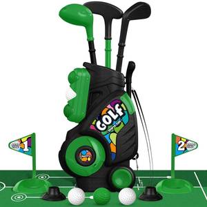 lot 5429 image: Liberry Toddler Golf Set for Boys Girls Age 2 3 4, Kids Golf Cart with Putting Mat, Outdoor Indoor Sports Toys Birthday Gifts, Black