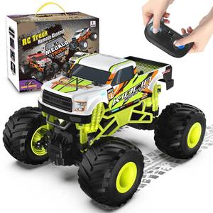 lot 5439 image: Scientoy Remote Control Car, 20KMH Monster Truck Toys for Ages 5-7, 116 Scale All Terrain RC Cars for Boys & Girls Age 4-7, 2.4Ghz Off Road RC Truck, Christmas Birthday Gift for Kids