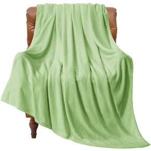 lot 5452 image: BEDELITE Fleece Blanket Twin Size Grass Green Throw Blankets for Couch & Bed, Luxury Plush Cozy Fuzzy Blanket 60x80 inches, Super Soft Warm Lightweight Throw Blanket for Travel Camping