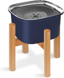 lot 5453 image: Decflow 3L Elevated Dog Water Bowl, Stainless Steel Raised Food Dispenser with Stand, Large Capacity No Spill Dog Water Bowl for Small, Medium and Large Dogs
