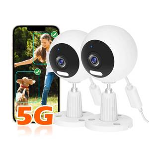 lot 6007 image: GUOANVISION 5G2.4G IndoorOutdoor Security Camera for Baby Monitor, 3MP Pet Camera for DogCatNannyBabyElder, IP66 Waterproof, 3 Night Vision, 247 SD Recording, SDCloud -2Pack