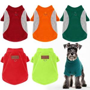 lot 6018 image: Sunnymove 6 Pack Fleece Dog Sweater with Leash Ring Winter Clothes Turtleneck Sweatshirt Warm Pullover Polyester Jacket Lightweight Pet Cold Weather Coat for Small Medium Large Dog Cat(Large 9-13lbs)