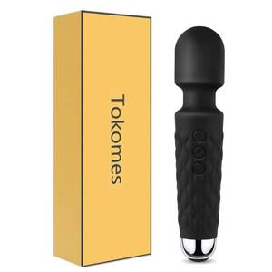 lot 6021 image: Tokomes Power Wand Massager, Wireless Waterproof USB Rechargeable Massage with 8 Powerful Speeds 20 Modes Vibration,Mini Frequency for Muscle Aches & Sports Recovery