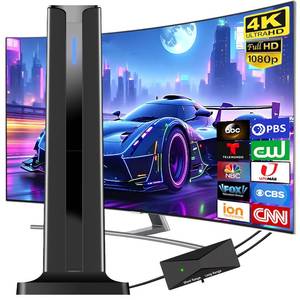 lot 6022 image: Digital TV Antenna Indoor, 2026 HD Antenna for Smart TV with 3M Stick Base 360°&Long Range Reception for Local Channels, Easy Setup Antena Without Cable