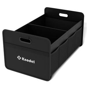 lot 6355 image: K KNODEL Car Trunk Organizer, Foldable Organizer for Car, Automotive Consoles & Organizers, Storage with Reinforced Handles (Small, Black)