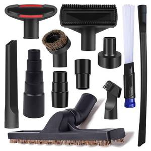 lot 6370 image: 12Pcs Universal Vacuum Attachment Professional Shop Vac Accessories Wet Dry Vacuum Hose Adapter with Hair Brush Extension Wand Flexible Crevice Tool fit 2 12 to 1 14 and 1 78 to 1 Vacuum Hose