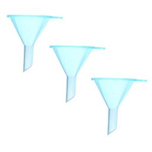 lot 6434 image: Avenoir Refillable Cosmetic Containers Funnels, Funnels for Filling Bottles of Lotion, Water, Essential Oils, Lotions, Shampoo, Conditions, Cleaning Products, 3 Blue