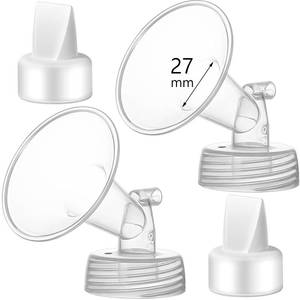 lot 6436 image: Momstouch 27mm Flange and Duckbill Valve Compatible with Spectra S1 S2 9 Plus Breastpump Replacement to Pump Parts,Not Original, Replace Accessories.