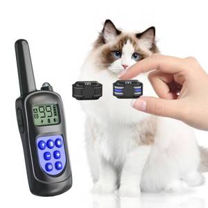 lot 6478 image: Cat Shock 2 Collars, Ultra-Light & Thin Cat Training 2 Collars with 2000ft Remote, Tailored for 2 Cats & Small Dogs, 99-Level Precise Training to Stop Meowing, Effective for Bad Behavior