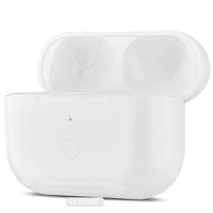 lot 6498 image: OLEBAND Replacement for Airpods Pro 2&1 Charging CaseEasy to Pair Your Air pods Pro Earbuds with Pairing Button,Support Both Wired and Wireless Charging,for iPods Pro 1st2nd Gen(White)