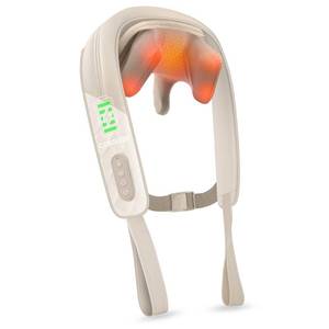 lot 7417 image: Snailax Cordless Neck Massager with Heat, Shiatsu Neck and Shoulder Massager for Deep Tissue, Kneading Back Massage Pillow for Leg, Body, 2 Heating Levels, Gifts for Men Women
