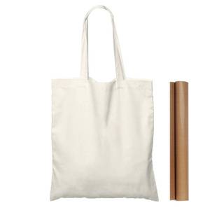 lot 7418 image: NPBAG 25 Pack 15 X 16 Natural Cotton Tote Bags, Lightweight Blank Bulk Cloth bags with 1pc of PTFE Teflon Sheet