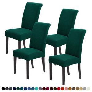 lot 7454 image: Joccun Christmas Chair Covers for Dining Room Set of 4,Dining Chair Slipcovers Stretch Dining Room Chair Covers Seat Protector,Washable Parsons Chair Cover for Home,Hotel,Banquet(Hunter,4 Pack)
