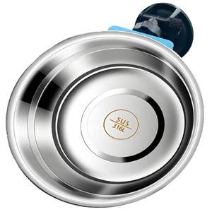 lot 8479 image: Jacknthe Adjustable Elevated Dog Bowls with Tilting Angle, Suction Base Raised Dog Bowl Stand, Pet Feeding Station with Grade 316L Stainless Steel Bowls for Raised Large Sized Pets Joint Health