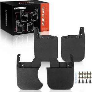lot 9099 image: A-Premium Set of 4PCS Front and Rear Mud Flaps Splash Guards Mudflaps Mudguards with Hardware Kits Compatible with Jeep Gladiator, WillysSport, 2023 2024, Crew Cab Pickup