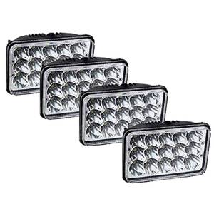 lot 9110 image: AMUNIESUN 4PCS 4X6 Inch Headlights Compatible With Chevy Suburban C10 C20 K10 K30 K5 Blazer (1981-1987) Pickup Trucks Sealed High Low Beam Replacement For H4651 H4642 H4652 H4656 H4666 H4668 H6545