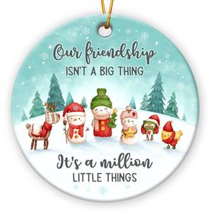 lot 10119 image: Friends Christmas Ornaments 2025, Friendship Ornaments for Friends, Bestie Gifts for Women, Sister, Ceramic Ornament for Christmas Decoration, BFF Ornaments for Home Decor