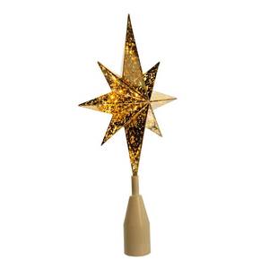 lot 13282 image: Kurt Adler Ul 10 Light Gold Bethlehem Star Treetop