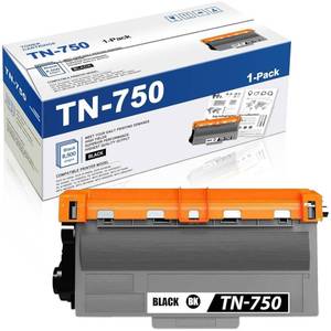 lot 13356 image: TN750 Toner Cartridge Replacement for Brother TN-750 TN720 TN-720 High Yield Toner Cartridge Compatible with HL-5450DN HL-5470DW HL-6180DW MFC-8710DW MFC-8910DW MFC-8950DW Printer (Black, 1-Pack)
