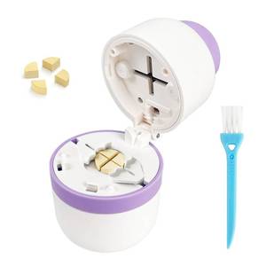 lot 14385 image: Pill Cutter - Pill Splitter with Stainless Steel Blade for Cutting Small Pills or Large Pills in Half or Quarter, Suitable for Cuting Vitamins, Tablets