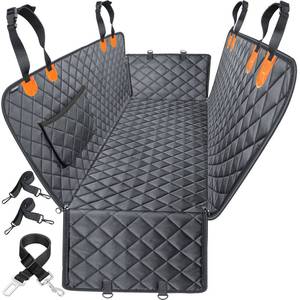 lot 15579 image: URPOWER Dog Car Seat Cover for Pets 100% Waterproof Seat Cover Hammock 600D Heavy Duty Scratch Proof Nonslip Durable Soft Back Seat Covers for Cars Trucks and SUVs