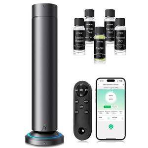 lot 15591 image: Waterless Scent Diffuser Kit Include 5x20ml Essential Oils, Essential Oil Diffuser for Home, Hotel & Office, APP&Remote Control, Quiet Operation, Pets and Kids Friendly, Max Coverage 1500 Sq Ft