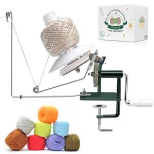 lot 15615 image: Yarn Winder, Yarn Ball Winder, Large 15 oz and Easy-to-Install Yarn Cake Winder Efficiently Make Yarn Cake, Sturdy Metal and ABS Yarn Winder for Crocheting,The Helper for Knitting Enthusiast