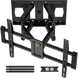 lot 19255 image: Full Motion Mount, USX MOUNT UL Listed TV Wall Mount for Most 42-84 inch TVs, Holds up to 120lbs, Max VESA 600x400mm, Swivel TV Bracket with Dual Articulating Arms Tilt Rotation Fits 16 Wood Stud