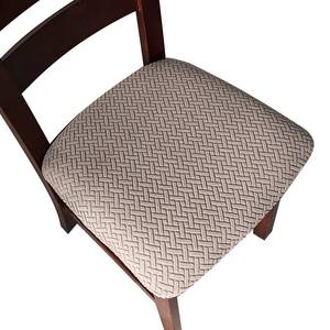 lot 19274 image: Genina Seat Covers for Dining Room Chair Seat Slipcovers Kitchen Chair Covers (Taupe, 4 Pcs)