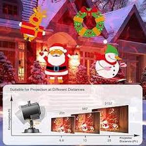 lot 6455 image: Christmas Holiday LED Projector Light