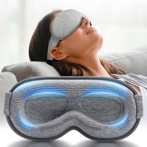 lot 4223 image: Weighted Eye Mask for Sleeping - Blackout Sleep Mask for Women Men, FACEMOON Lash Extension Eye Covers, Memory Foam, 3D Contoured, Airplane Travel Essentials, Blindfold for Meditation(Gray)