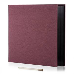 lot 4229 image: HoneyTolly Photo Album Self Adhesive Scrapbook 3x5 4x6 5x7 6x8 Magnetic Album DIY Scrap Book 11x10.6 Inch 40 Black Sticky Pages Linen Cover DIY Photo Album(Purple)