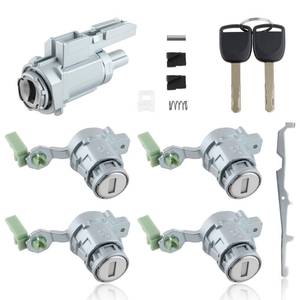 lot 4252 image: Topkidame Ignition Switch & 4 Door Lock Cylinders w 2 Keys Compatible with Honda Civic 2003-2005 CR-V 2002-2006 Element 2003-2011 S2000 2004-2005 Replace# 72185-S9A-013