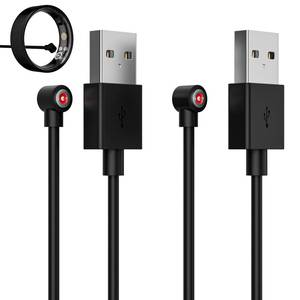 lot 4260 image: Smart Ring Charger Cable, 2 Pack Magnetic 4mm Charging Cable, Portable USB-A Fast Charging Cord Compatible with Oura RingSamsung Galaxy RingColmi RingR02 R09 R18 & More Devices