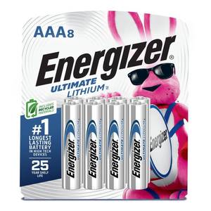 lot 4291 image: Energizer Ultimate Lithium AAA Batteries (8 Pack), Lithium Triple A Batteries