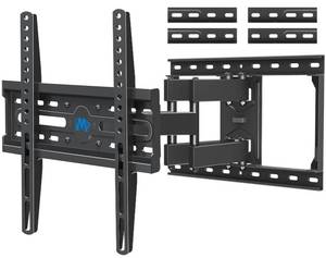 lot 5463 image: Mounting Dream TV Wall Mount for Most 32-65 Inch TV, Full Motion TV Mount with Dual Arms, Wall Mount Bracket with Swivel and Tilt, Fits 16, 18, 24 Studs, Max VESA 400x400mm, 99 LBS, MD2380-24K