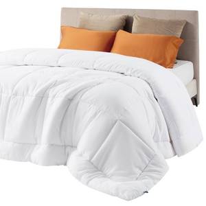 lot 5486 image: Bedsure Comforter Duvet Insert - Quilted Comforters Full Size, All Season Duvet, GentleSoft Down Alternative Bedding, with 8 Tabs, Gifts for WomenMen, White, Full 86 x 82 Inches