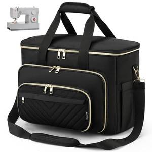 lot 5510 image: kadilong Sewing Machine Case with Multiple Storage Pockets&Removable Pad for Accessories, Universal Carrying Tote Sewing Machine Storage Bag Compatible with Most Standard Singer, Brother, Janome