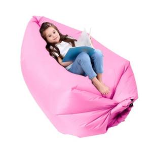 lot 5530 image: King Mills Inflatable Couch, Anti Leakage Inflatable Couch for Camping, Ideal as Portable Air Couch, Inflatable Chair for Kids, Inflatable Beach Chair for Kids and Teens, Pink