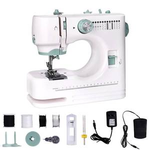lot 5536 image: Mini Sewing Machine for Beginners, 12 Built-In Stitches, 2 Speed, Basic Sewing Kit Included��Multifunctional Portable Sewing with Foot Pedal, Light, Perfect for Home Use used