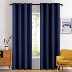 lot 5544 image: MIULEE Blackout Room Darkening Curtains Thermal Insulated Drapes Solid Window Treatment Set Grommet Top Light Blocking Curtain for Living RoomBedroom 2 Panels 52 x 84 inch Length Navy Blue