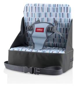 lot 5554 image: Nuby Easy Go Booster Seat - Travel Booster Seat for Babies and Toddlers - Holds Up to 35 Pounds - 9 Months - Gray